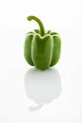 green bell pepper isolated