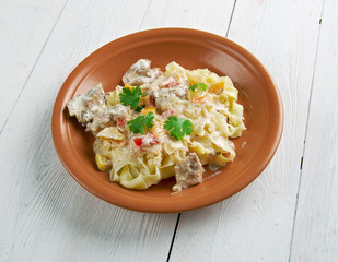 Chicken carbonara