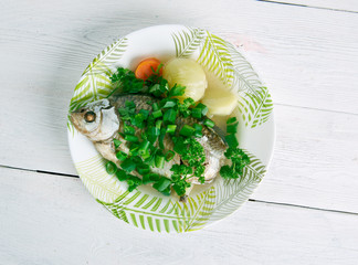 Fish head casserole