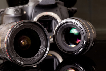 Photo lenses and dsl camera
