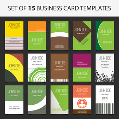15 Colorful Vertical Business Cards