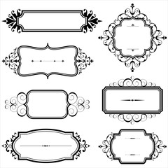 Vintage Frames with Scrolls  © Giraphics