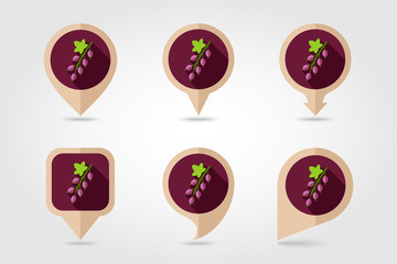 Currant mapping pins icons