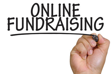 hand writing online fundraising - 94092401