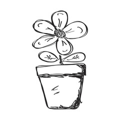 Simple doodle of a flower