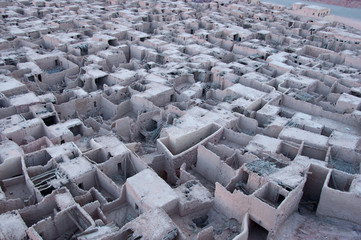 ruins in old town of Al-Ula in Sauadi Arabia