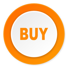 buy orange circle 3d modern design flat icon on white background