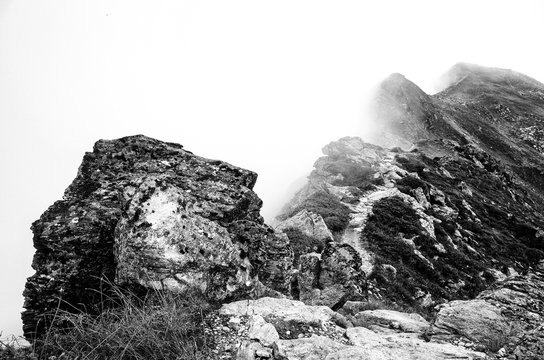 Fototapeta Golm (Alps, Austria)  12 B&W