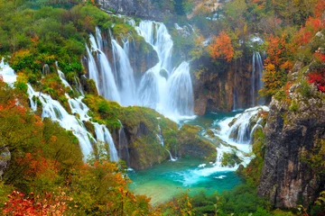 Foto op Canvas The waterfalls of Plitvice National Park © Kavita