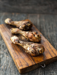 Roasted chicken legs with herbs