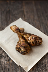 Roasted chicken legs with herbs