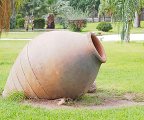 Modern city design  - giant diota in the city garden