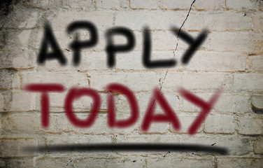 Apply Today Concept