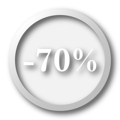70 percent discount icon