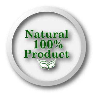 100 percent natural product icon