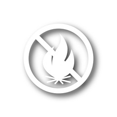 Fire forbidden icon