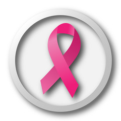 Breast cancer ribbon icon