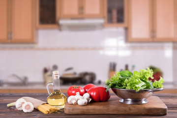 Pasta in the kitchen.