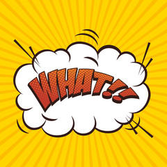 Pop art comic bubbles design