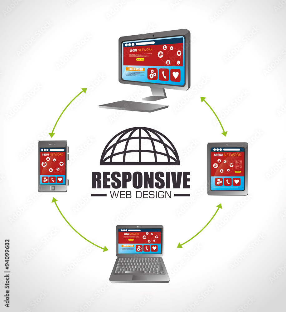 Poster responsive web design