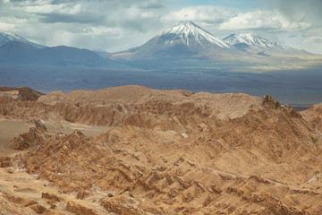 Desert landscape of Valley of Mars