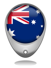 Badge with Australian flag