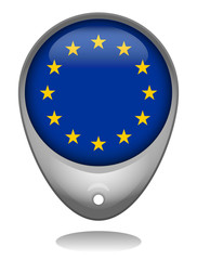 Badge with flag of European Union