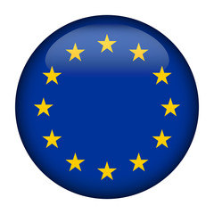 Badge with flag of European Union