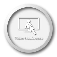 Video conference, online meeting icon
