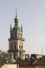 Tower of the Assumption Cathedral in Lviv