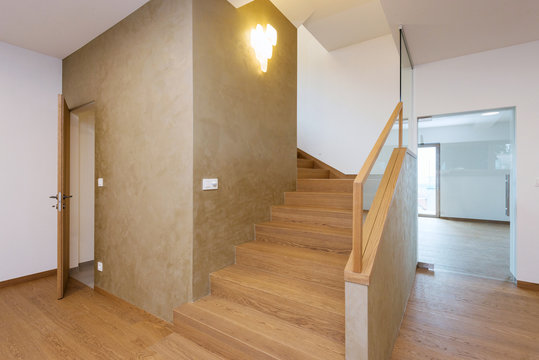Stairway in contemporary house
