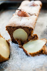 Cake with pears