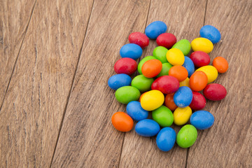 Almendras cubiertas de colores - dulces