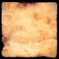 Vintage aged old paper. Original background or texture.