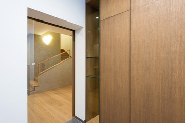 Hallway of contemporary house