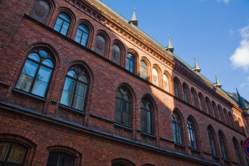 Fototapeta premium The facade of a historic building