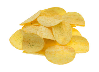 Sour cream and chives flavored potato chips