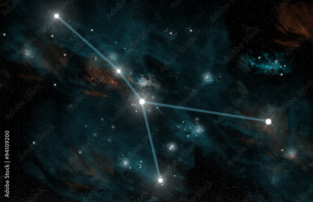 Wall mural the constellation of cancer