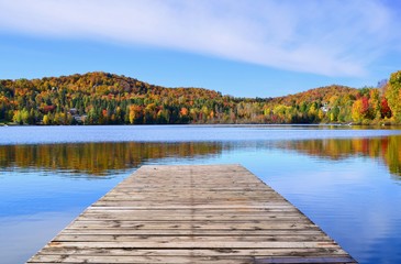 The color show at the Lac Rond of Ste-Adèle, Qc, Canada