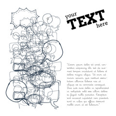 Text bubble vector illustration