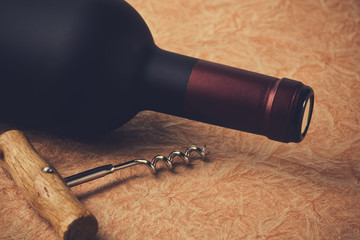 Opening a bottle of wine