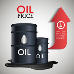 Oil prices infographic design