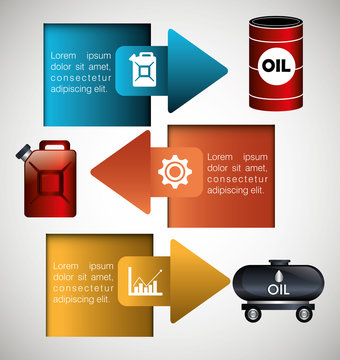 Oil prices infographic design