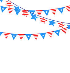 Hanging Bunting Garlands American