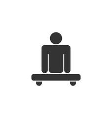 Pictogram of Amputee in Wheelchair