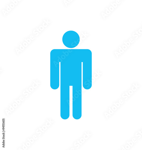 " Flat icon of Male Isolated on White Background" Stock image and royalty-free vector files on