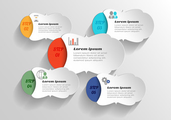 Infographic banners Templates for Business.Vector Illustration.