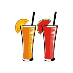 Orange Juice and Watermelon