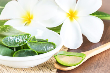 Aloe Vera use in spa for skin care