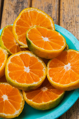 Close up of Sliced oranges